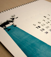 2012 Letterpress Calendar Detail